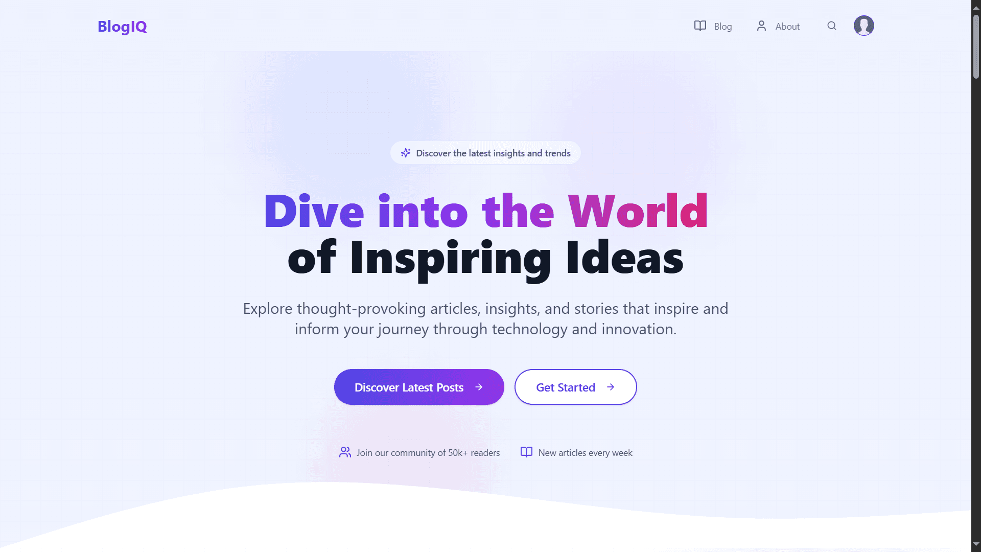 π BlogIQ β Modern Blogging Platform with Next.js 15 + MongoDB - Image 1