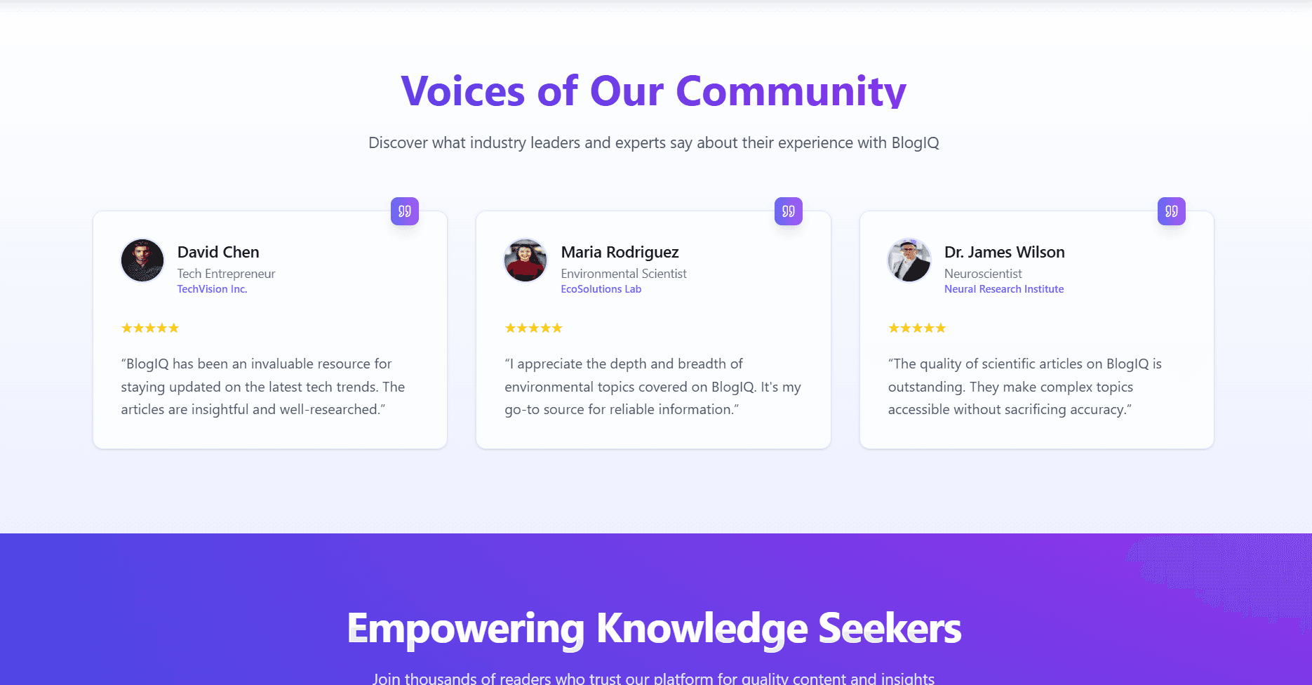 π BlogIQ β Modern Blogging Platform with Next.js 15 + MongoDB - Image 2