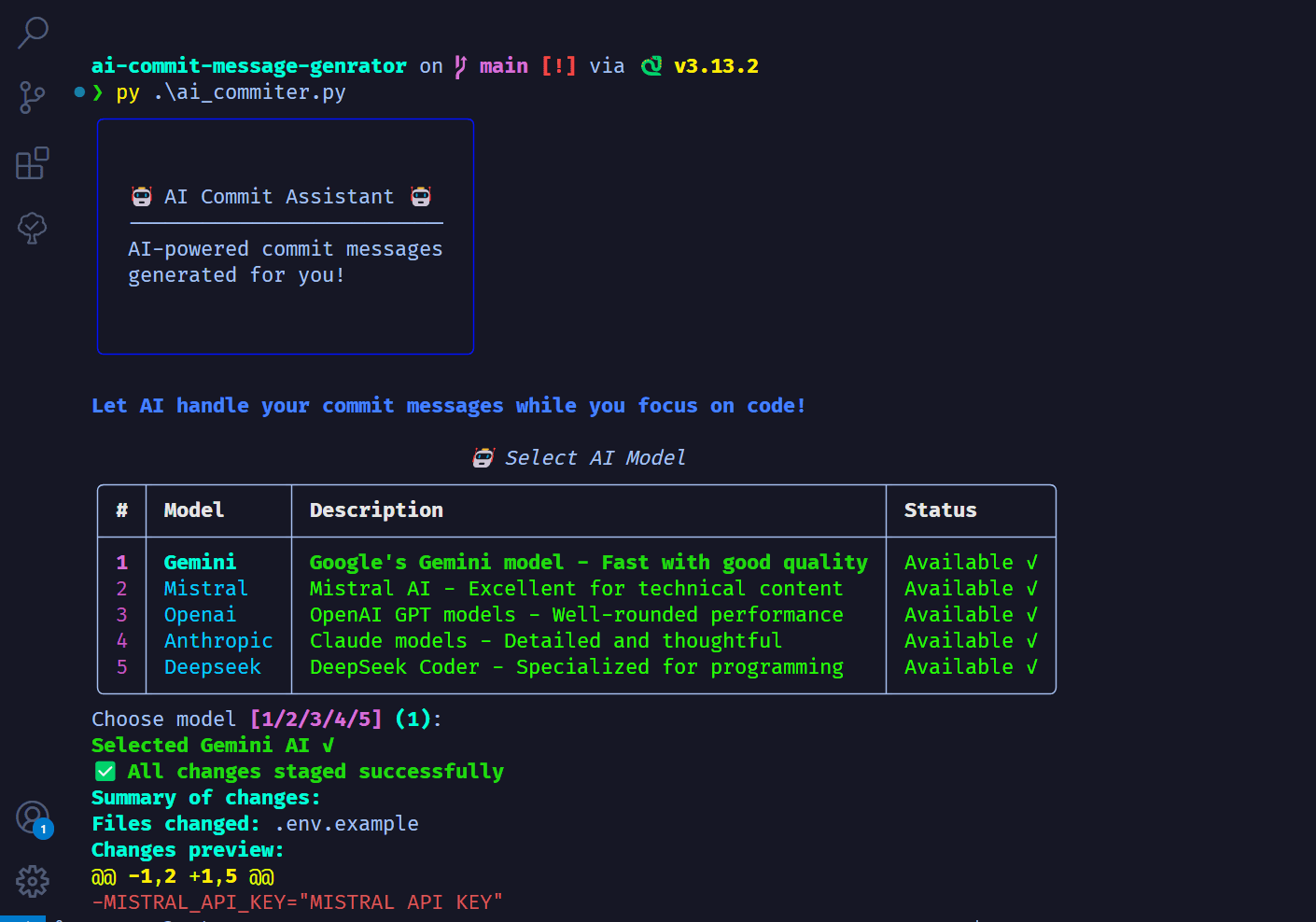 AI-Powered Commit Message Generator Tool 🤖 - Image 1