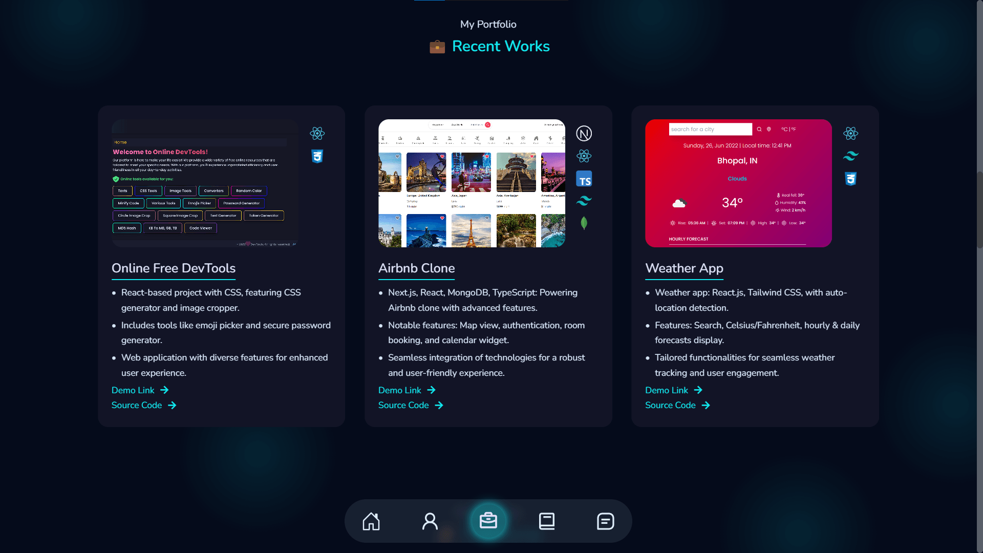 Modern React Portfolio Template – Vite, Tailwind CSS, Framer Motion - Image 4