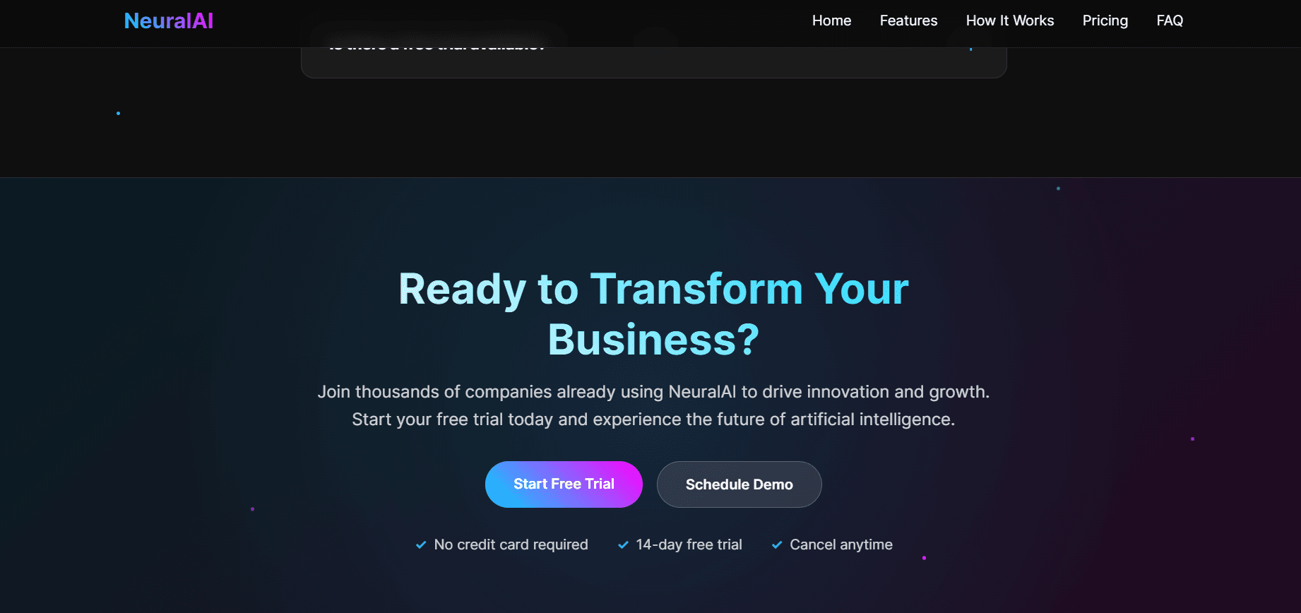 π₯ NeuralAI - Premium AI Landing Page Template - Image 5