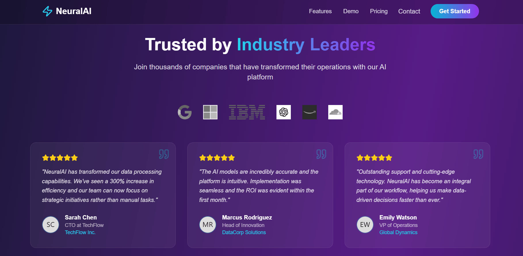 π AI Landing Page β Modern 3D Landing Page Template - Image 3