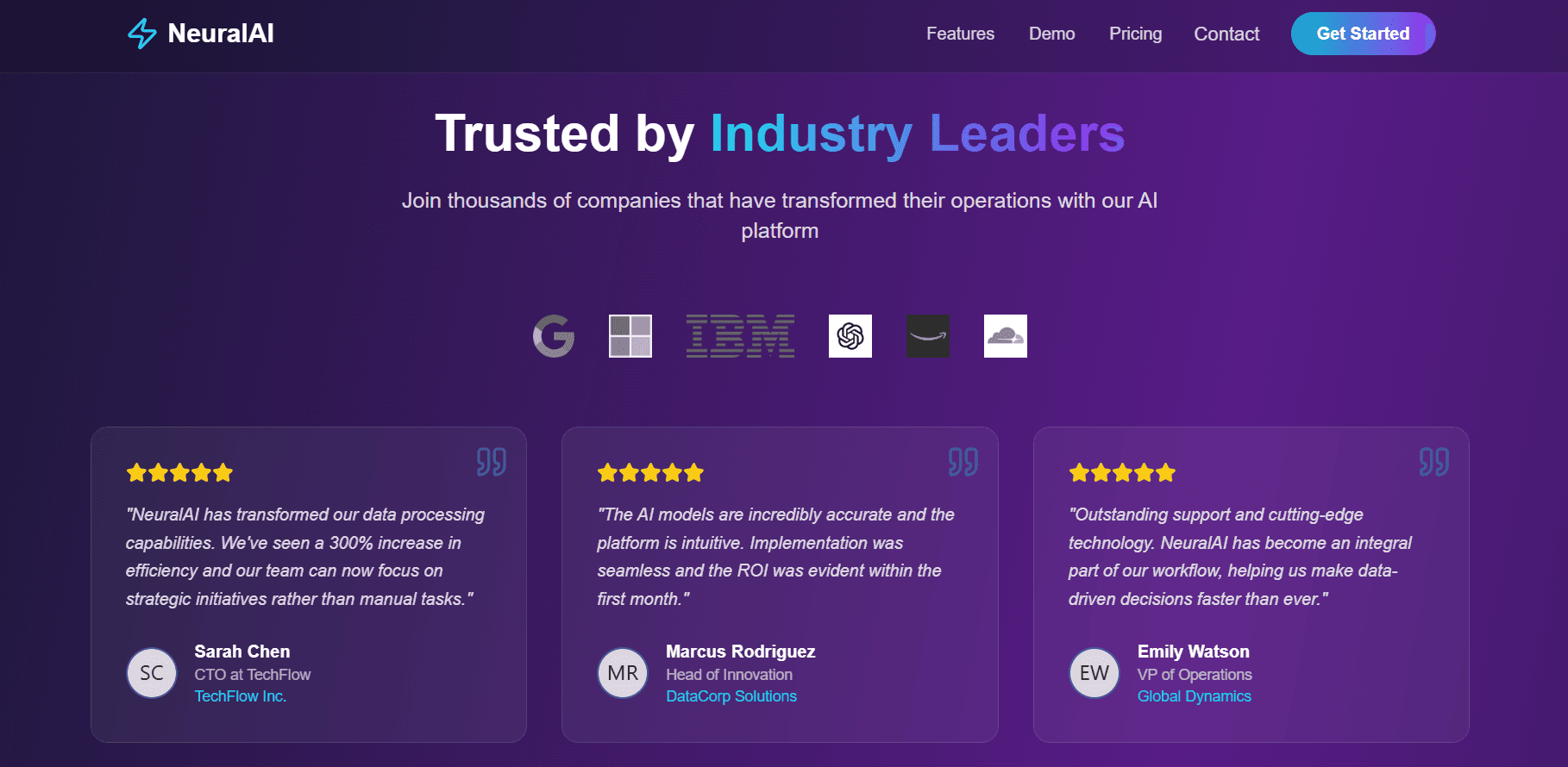 π AI Landing Page β Modern 3D Landing Page Template - Image 3