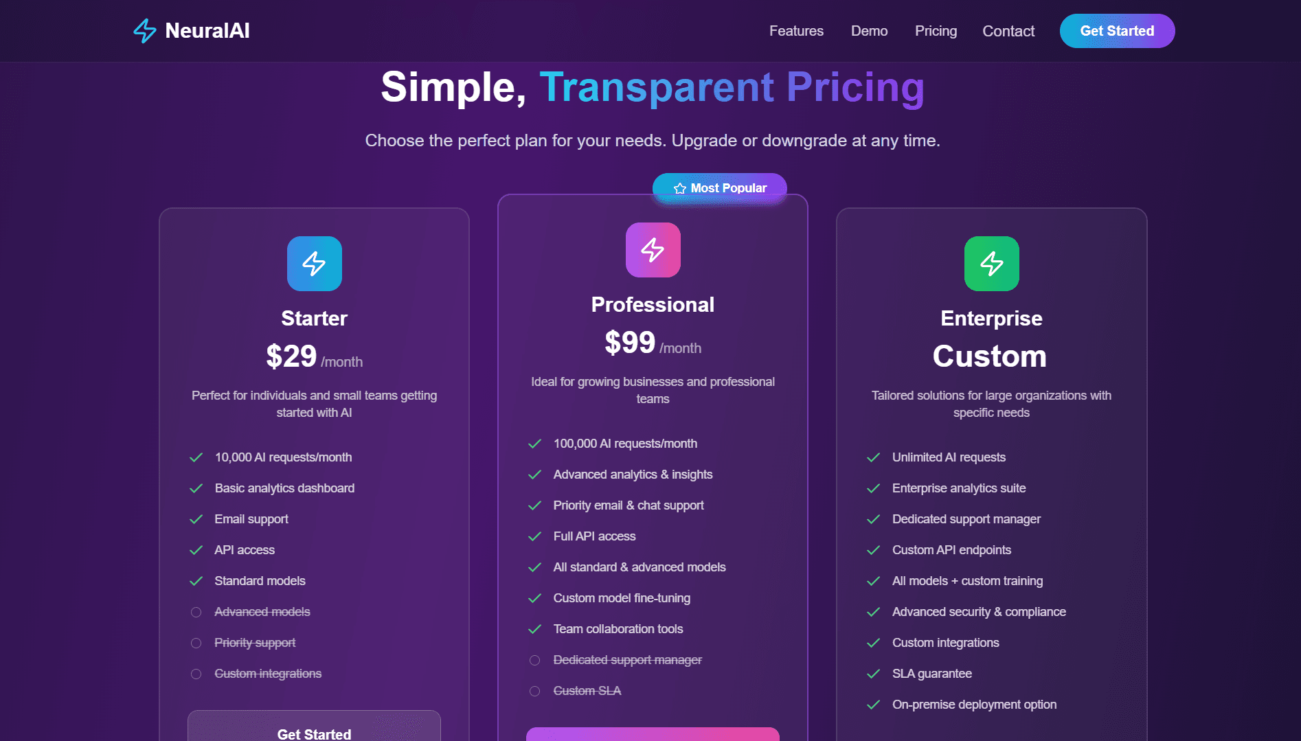 π AI Landing Page β Modern 3D Landing Page Template - Image 5