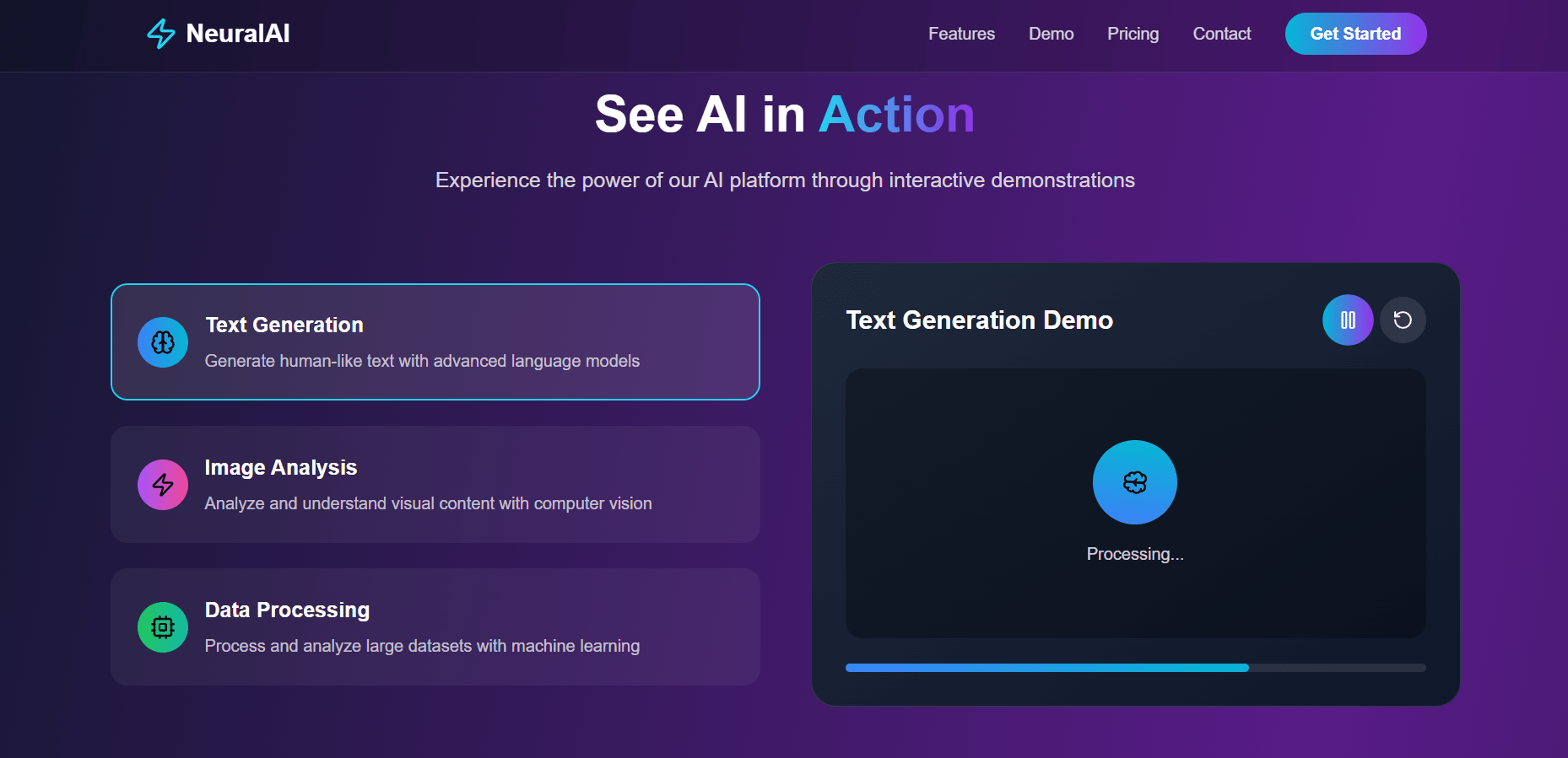π AI Landing Page β Modern 3D Landing Page Template - Image 2