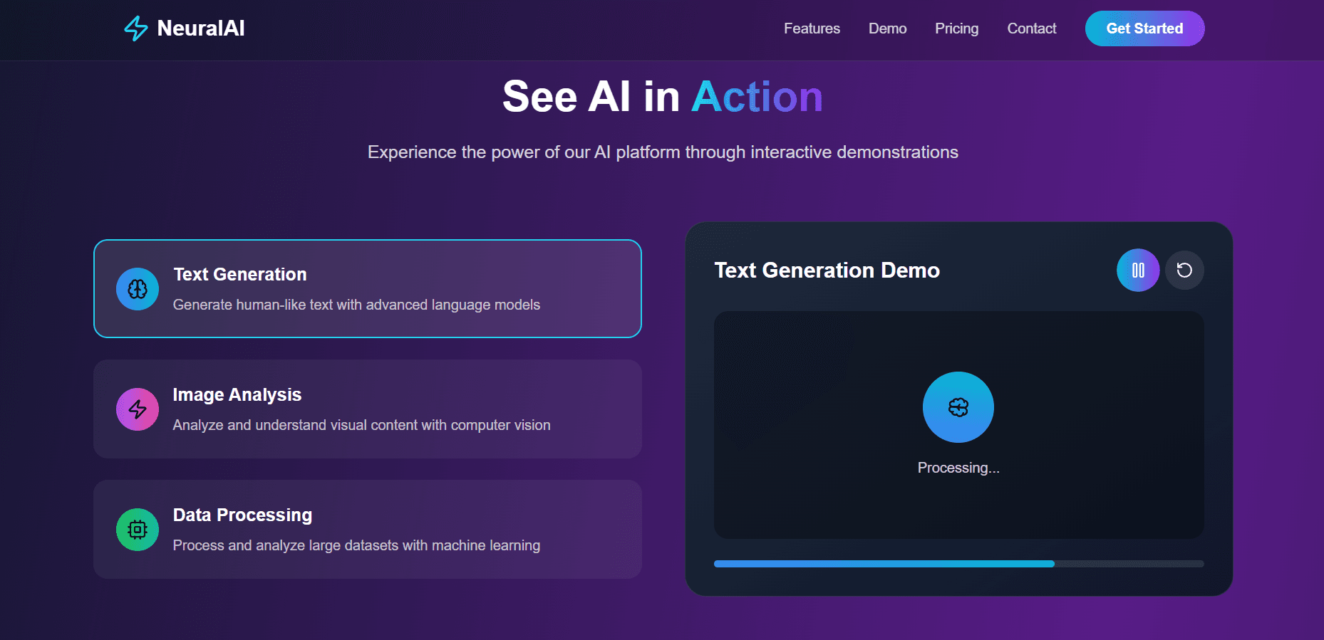 π AI Landing Page β Modern 3D Landing Page Template - Image 2