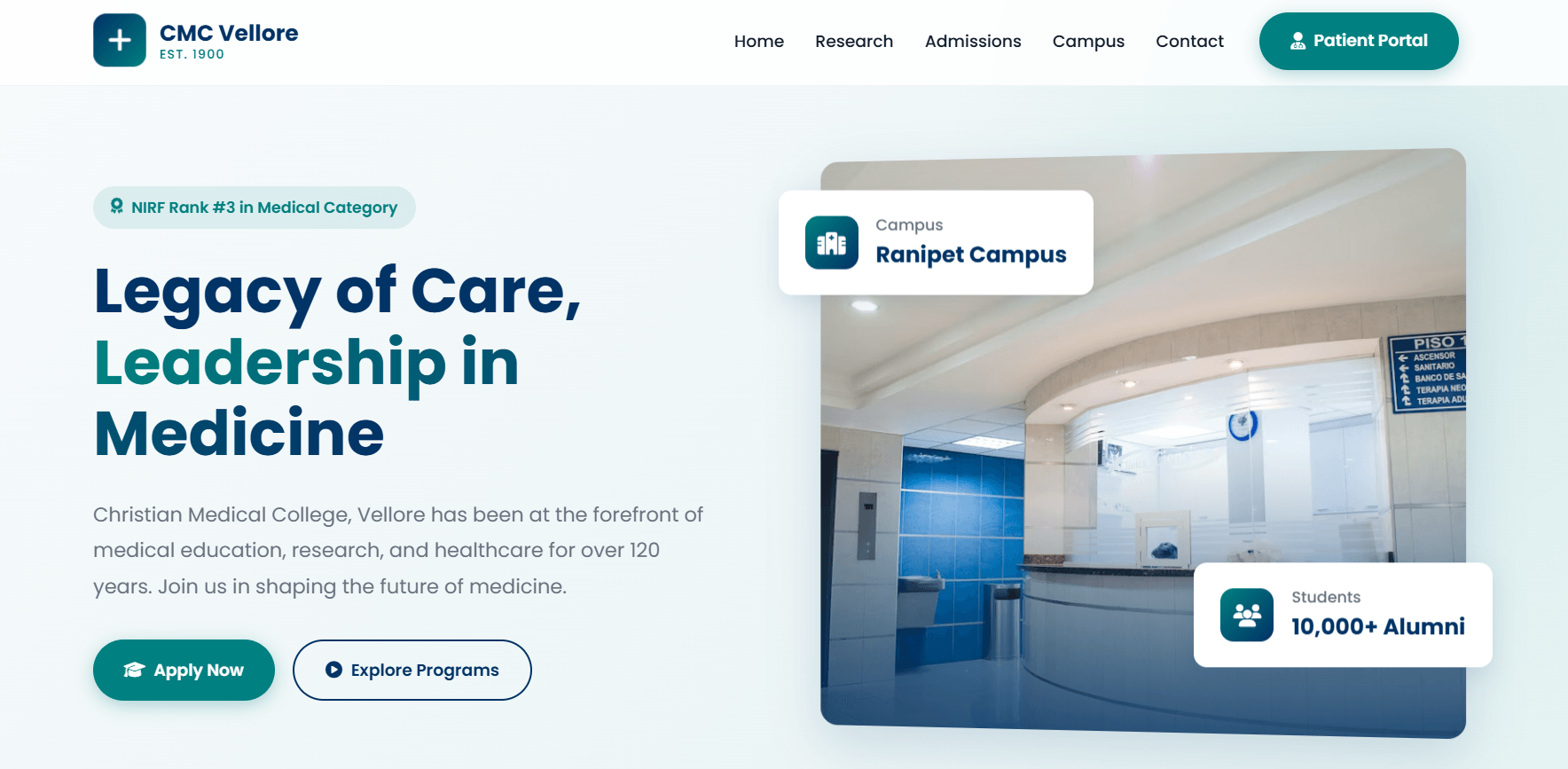 Modern Healthcare Website Template – Hospital & Medical UI (HTML, CSS, JavaScript + Font Awesome) - Image 1