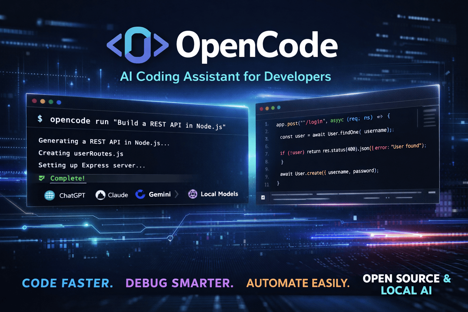 OpenCode – Build Faster with AI-Powered Coding Agent (Open Source & Developer First) - Image 1