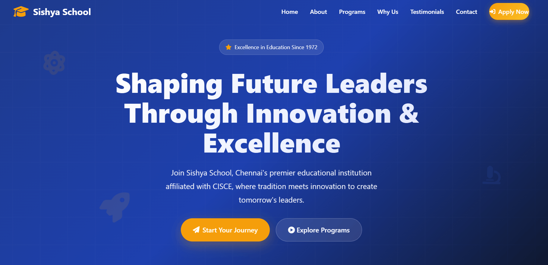 Modern School Landing Page Template – Responsive HTML CSS JS Education UI Design - Image 1